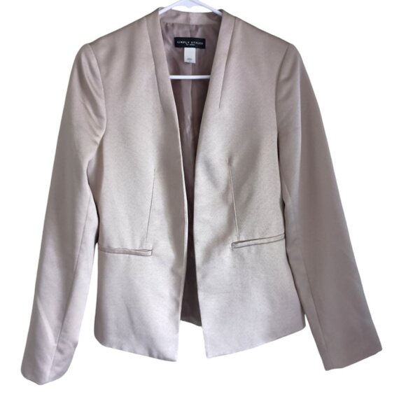 Light Mauve Lined Blazer - Picture 1 of 7